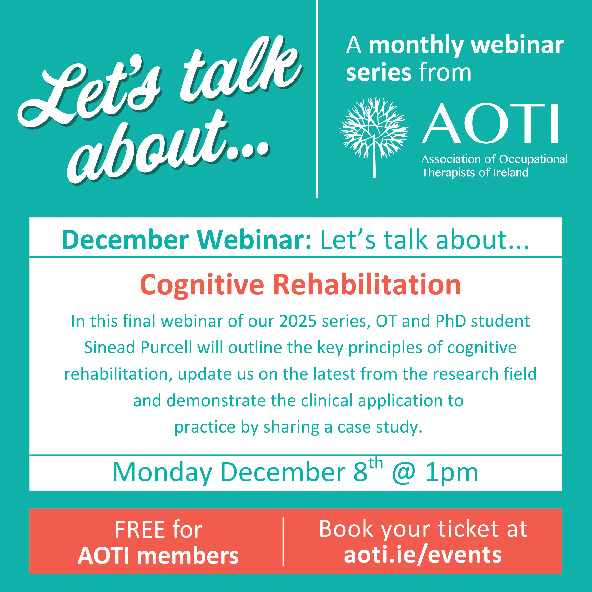 AOTI Let's Talk About...Cognitive Rehabilitation  image