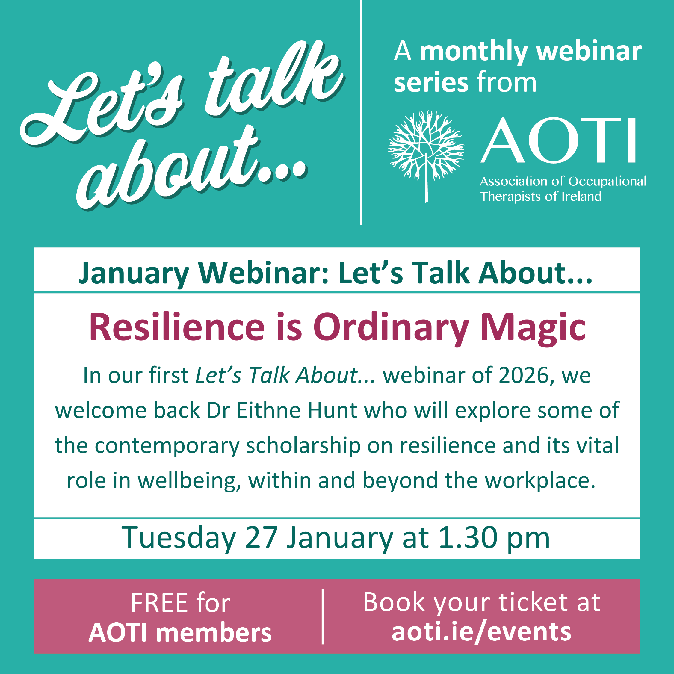 AOTI Let&rsquo;s Talk About ... Resilience is Ordinary Magic image