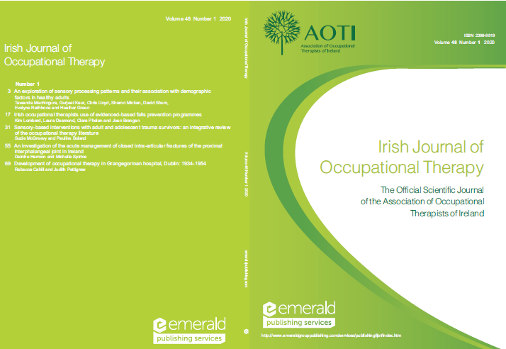 AOTI Irish Journal of Occupational Therapy image